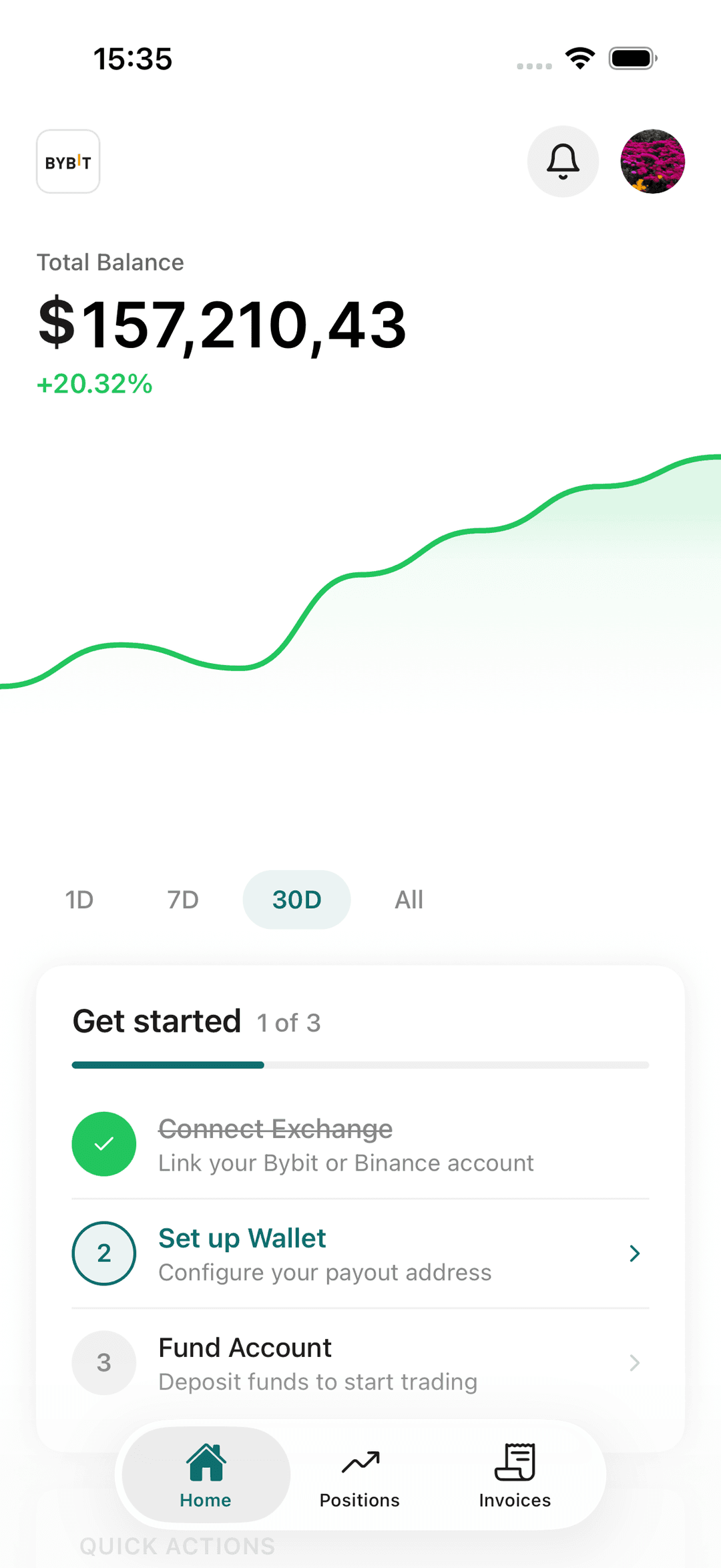 Autowealth app dashboard